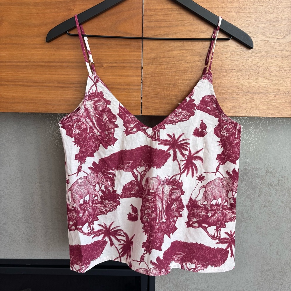 DESMOND & DEMPSEY WOMENS CAMI TOP LOXODONTA, SIZE XS